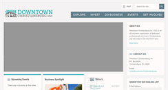 Desktop Screenshot of downtownchristiansburg.org