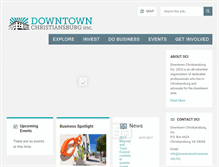 Tablet Screenshot of downtownchristiansburg.org